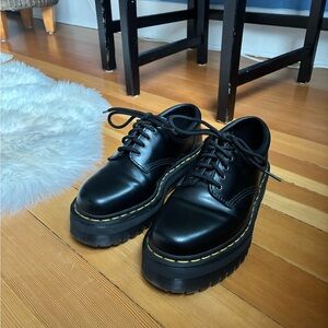 Dr Martens 8053 black platform Oxford shoes